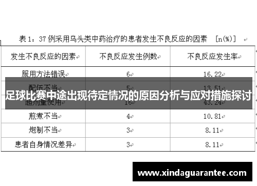 足球比赛中途出现待定情况的原因分析与应对措施探讨