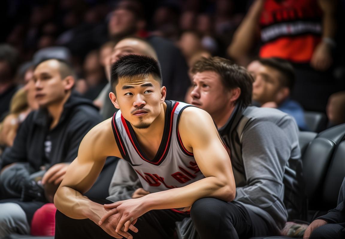 杨瀚森替补席专注引悬念，开拓者队战术悬念与赛后离场瞬间